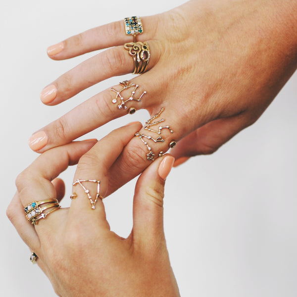 Lulu Frost Code Number Ring Yellow Gold 18KT