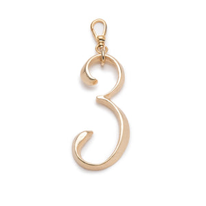 Plaza Number Charm #3 Large
