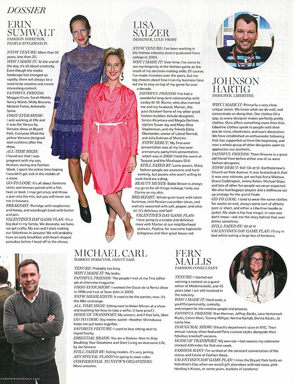 DAILY FRONT ROW | FEBRUARY 2016