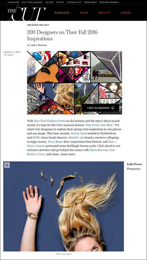 THE CUT | FEBRUARY 2016