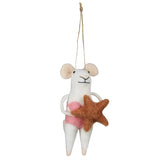 Mice with Starfish Ornaments, Felt, Set/2