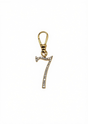 Frost Fine 10k & Diamond Pavé  Number 7 Charm
