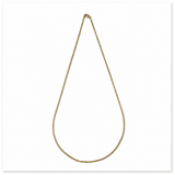 10K Yellow Gold Curb Chain Frost Fine Necklace