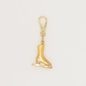 14 Karat Vermeille Vintage Ice Skate Charm