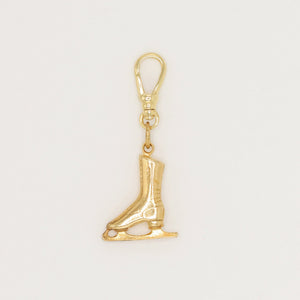 14 Karat Vermeille Vintage Ice Skate Charm