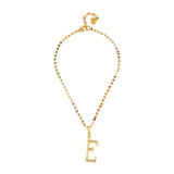 14K Gold-Plated Natural Watermelon Tourmaline Wire-Wrapped Necklace