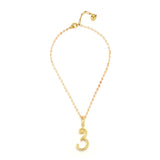 14K Gold-Plated Shaded Pink Opal Wire-Wrapped Necklace