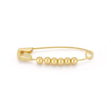 18K Gold-Plated Abacus Safety Pin