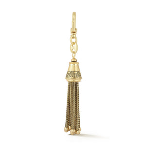 18K Gold-Plated Geo Tassel Charm