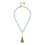 18K Gold-Plated Geo Tassel Charm