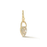 18K Gold-Plated Nina Pearl Heart Charm - Pearl/Gold