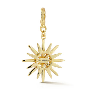 18K Gold-Plated Pearl Radiant Star Charm - Gold/Pearl