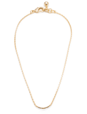 18k Gold-Plated Plaza Bond Chain & Nina Crystal Heart Short Necklace Set