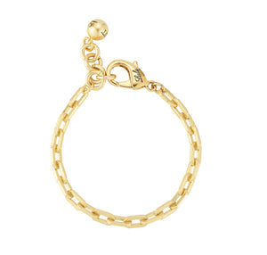 18K Gold-Plated Plaza Edge Chain Bracelet