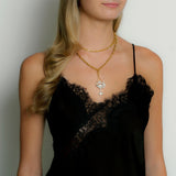18K Gold-Plated Plaza Edge Chain Long Necklace