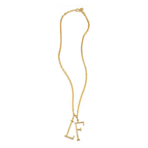 18K Gold-Plated Plaza Edge Chain Long Necklace