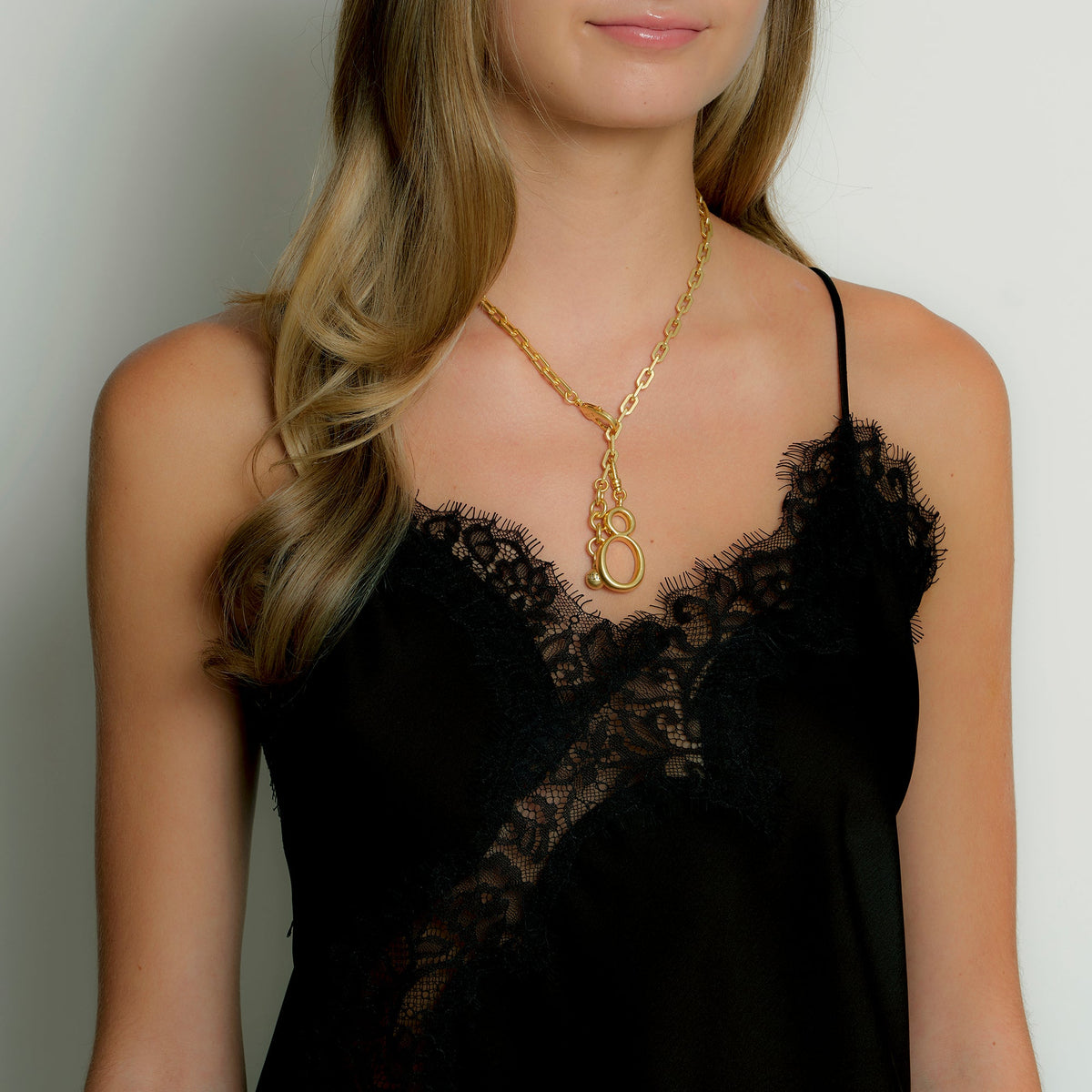 18K Gold-Plated Plaza Edge Chain Short Necklace - Lulu Frost