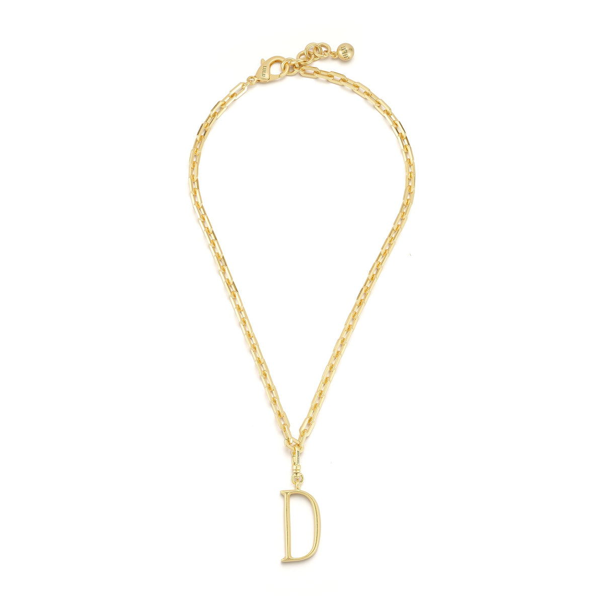 18K Gold-Plated Plaza Edge Chain Short Necklace - Lulu Frost