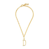 18K Gold-Plated Plaza Edge Chain Short Necklace