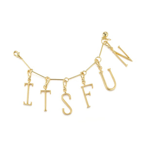 18K Gold-Plated Plaza Family Chain Bracelet