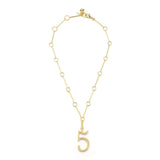 18K Gold-Plated Plaza Family Chain Short Necklace