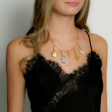 18K Gold-Plated Plaza Family Chain Short Necklace