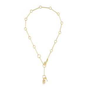 18K Gold-Plated Plaza Family Chain Short Necklace