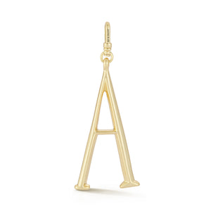 18K Gold-Plated Plaza Large Letter A Charm