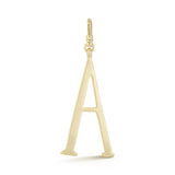 18K Gold-Plated Plaza Large Letter A Charm