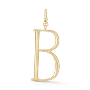 18K Gold-Plated Plaza Large Letter B Charm
