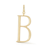 18K Gold-Plated Plaza Large Letter B Charm