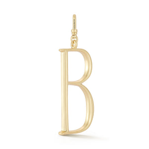 18K Gold-Plated Plaza Large Letter B Charm