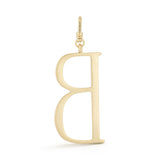 18K Gold-Plated Plaza Large Letter B Charm