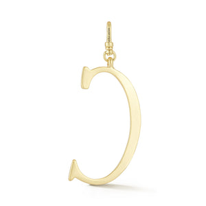 18K Gold-Plated Plaza Large Letter C Charm