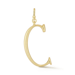 18K Gold-Plated Plaza Large Letter C Charm
