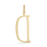 18K Gold-Plated Plaza Large Letter D Charm