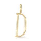 18K Gold-Plated Plaza Large Letter D Charm