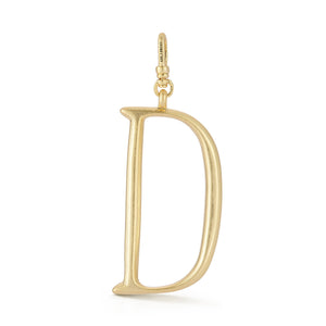 18K Gold-Plated Plaza Large Letter D Charm