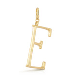 18K Gold-Plated Plaza Large Letter E Charm