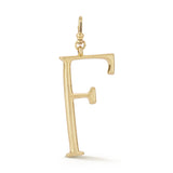 18K Gold-Plated Plaza Large Letter F Charm