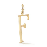 18K Gold-Plated Plaza Large Letter F Charm