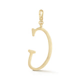 18K Gold-Plated Plaza Large Letter G Charm