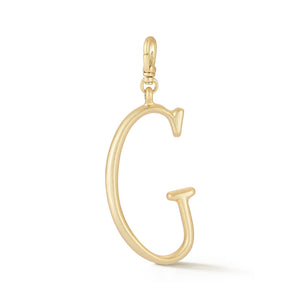 18K Gold-Plated Plaza Large Letter G Charm