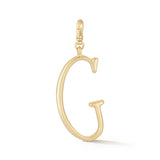 18K Gold-Plated Plaza Large Letter G Charm