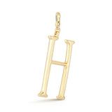 18K Gold-Plated Plaza Large Letter H Charm