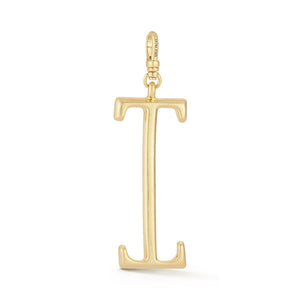 18K Gold-Plated Plaza Large Letter I Charm
