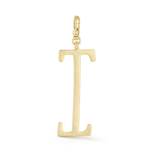 18K Gold-Plated Plaza Large Letter I Charm