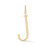 18K Gold-Plated Plaza Large Letter J Charm