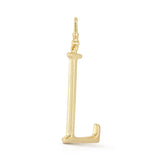 18K Gold-Plated Plaza Large Letter L Charm
