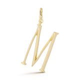 18K Gold-Plated Plaza Large Letter M Charm